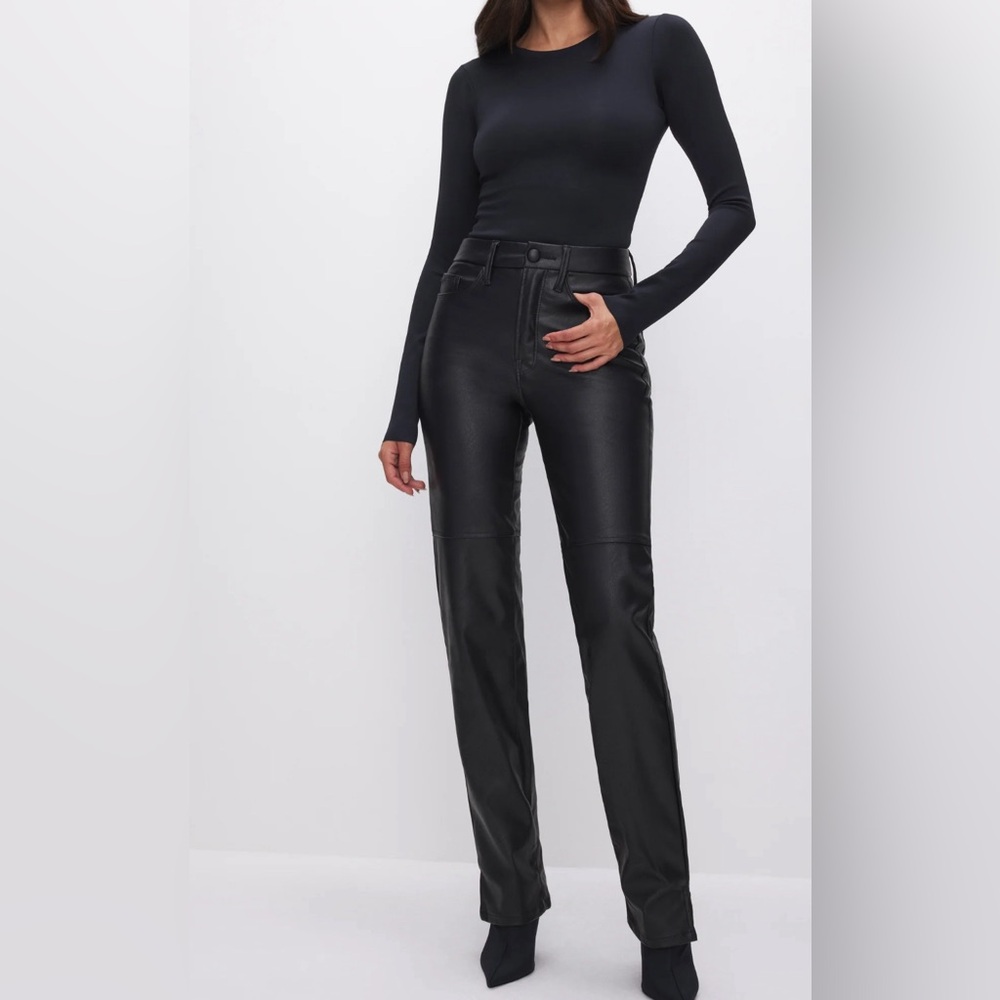 Good American Faux leather pants